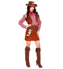 Cowgirl  Shirt, Vest, Skirt, Belt With Holster, Boot Covers, Bandana 