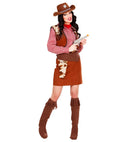 Cowgirl  Shirt, Vest, Skirt, Belt With Holster, Boot Covers, Bandana 
