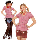 Red Chequered Blouse