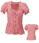 Red Chequered Blouse