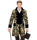 Gold Jacquard Parade Coat For Man