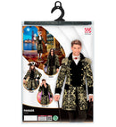 Gold Jacquard Parade Coat For Man