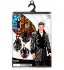 Silver Jacquard Parade Coat For Man
