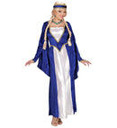 Renaissance Queen Velvet - Blue -  Dress, Headpiece 