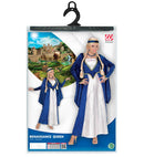 Renaissance Queen Velvet - Blue -  Dress, Headpiece 