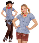 Blue Chequered Blouse
