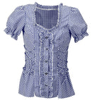 Blue Chequered Blouse