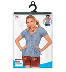 Blue Chequered Blouse