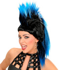 Punk Wig With Ponytail In Polybag - 6 Colors Ass.: Red, Blue, Pink, Purple, Orange, Green