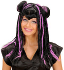 Mitsuko Wig In Polybag - 4 Colors Ass.: Red, Blue, Purple, Green