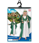 Renaissance Queen Velvet - Green -  Dress, Headpiece 