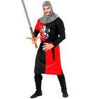 Medieval Warrior - Red  Coat, Belt, Hood 