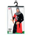 Medieval Warrior - Red  Coat, Belt, Hood 