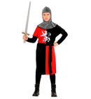 Medieval Warrior - Red  Coat, Belt, Hood 