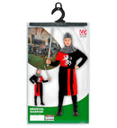 Medieval Warrior - Red  Coat, Belt, Hood 