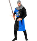Medieval Warrior - Blue  Coat, Belt, Hood 