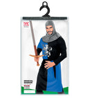 Medieval Warrior - Blue  Coat, Belt, Hood 