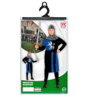Medieval Warrior - Blue  Coat, Belt, Hood 