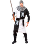 Medieval Warrior - White  Coat, Belt, Hood 