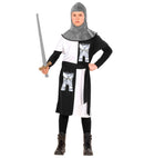 Medieval Warrior - White  Coat, Belt, Hood 