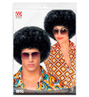 Black Unisex 70S Disco Wig In Polybag