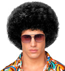Black Unisex 70S Disco Wig In Polybag