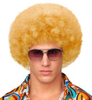 Blonde Unisex 70S Disco Wig In Polybag
