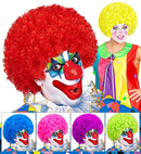 Clown Wig In Polybag - 6 Colors Ass.: Green, Yellow, Purple, Blue, Pink, Red