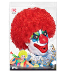 Clown Wig In Polybag - 6 Colors Ass.: Green, Yellow, Purple, Blue, Pink, Red