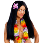 Hawaiian Wig With Orchid In Polybag