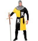 Medieval Warrior - Yellow  Coat, Belt, Hood 