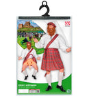 Cocky Scotsman  Shirt, Kilt, Sash, Shorts With Phallus, Hat With Beard 