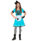 Wonderland Girl  Dress, Footless Tights, Fingerless Gloves, Hair Bow 