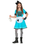 Wonderland Girl  Dress, Footless Tights, Fingerless Gloves, Hair Bow 