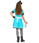 Wonderland Girl  Dress, Footless Tights, Fingerless Gloves, Hair Bow 