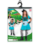 Wonderland Girl  Dress, Footless Tights, Fingerless Gloves, Hair Bow 