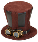 Top Hat Steampunk With Goggles 21 Cm