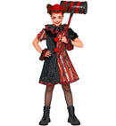 Wicked Clown  Dress, Pettiskirt, Ruff, Cuffs, Mini Hat 