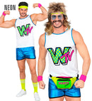 The 80S Aerobic Star  Tank Top, Shorts, Headband, Wristbands, Socks  