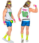 The 80S Aerobic Star  Tank Top, Shorts, Headband, Wristbands, Socks  