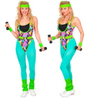 The 80S Aerobic Star  Bodysuit, Tights, Belt, Headband, Legwarmers  