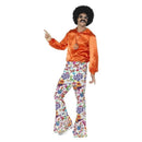 60s Groovy Flared Trousers Mens Adult Multicoloured Costume 1