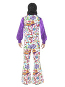 60s Groovy Hippie Costume Adult White Purple 3