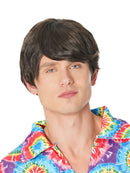 60s Male Wig Brown Beetles Hairstyle 2