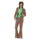 60s Psychedelic Costume CND Suit Multi-Coloured Adult_1
