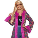 60s Psychedelic Hippie Coat Adult Pink 1