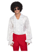 60s Ruffled Shirt Adult White 2