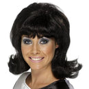 60s Flick Up Wig Adult Black_1 sm-42013