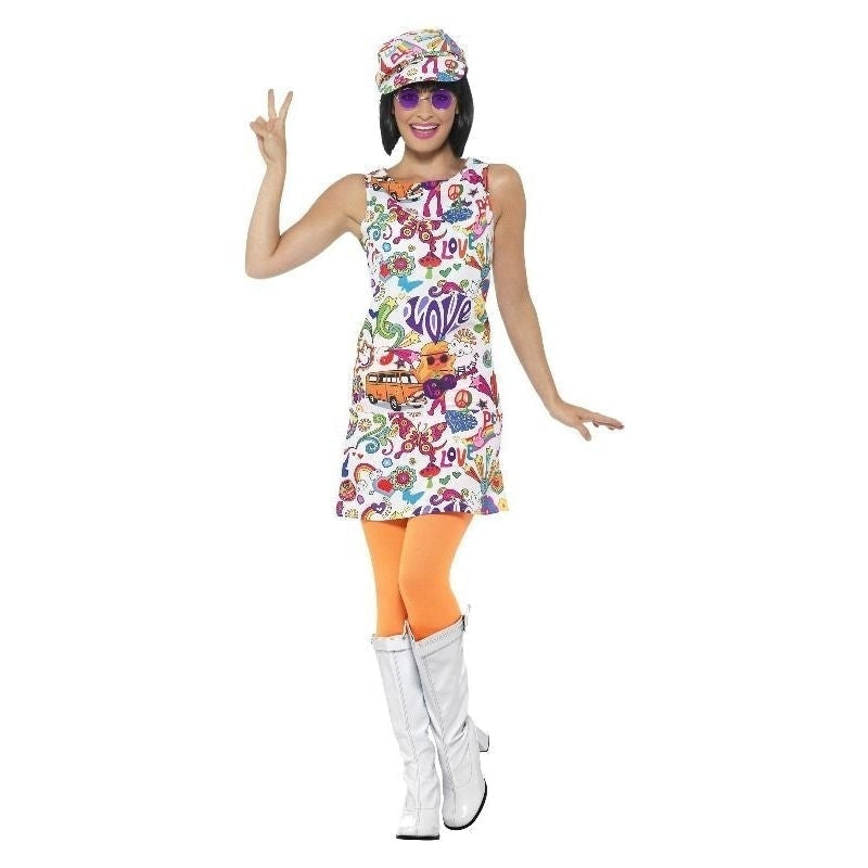 60s Groovy Chick Costume Adult White_2 sm-44911l