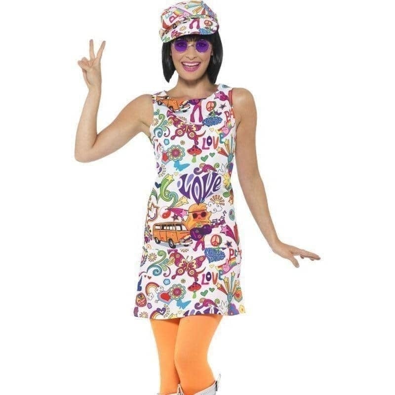 60s Groovy Chick Costume Adult White_1 sm-44911m